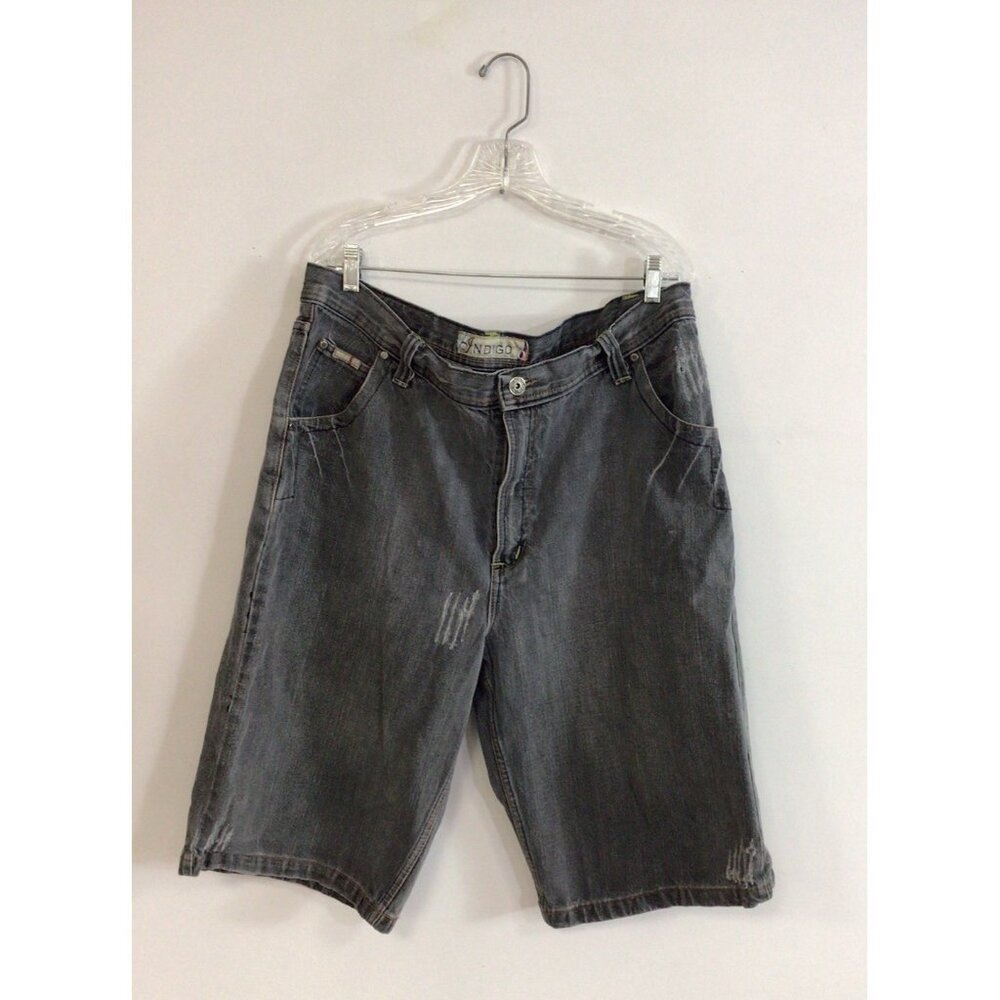 Vintage Indigo Denim Shorts Baggy Hip Hop Y2K Mens 40